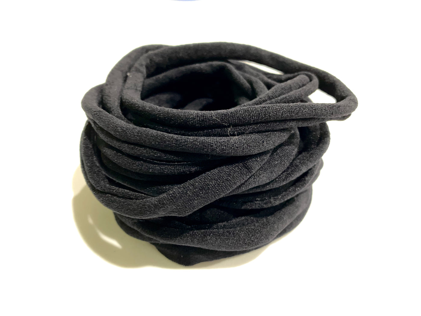 100 Pieces Thin Nylon Elastic Headbands BLACK | 5-6 mm | 26cm