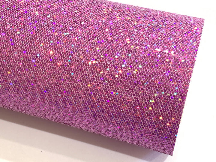 Ritzy Glitz Pale Purple Sparkle Glitter Fabric A4 Sheet
