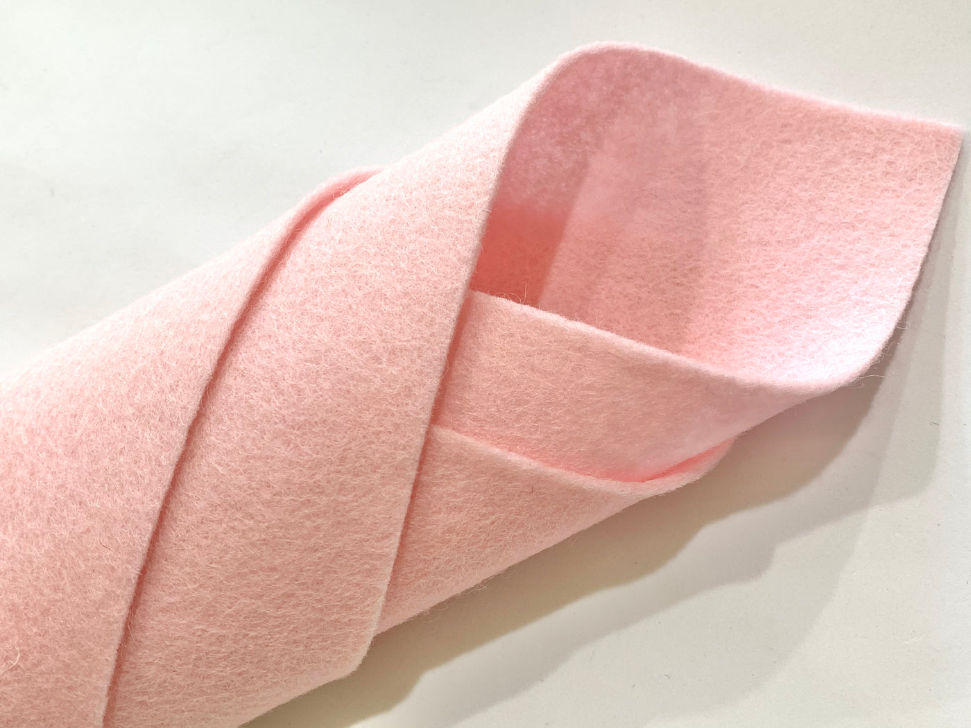 Pastel Pink Kiss Merino Wool Felt 1mm 20 x 30cm Sheet