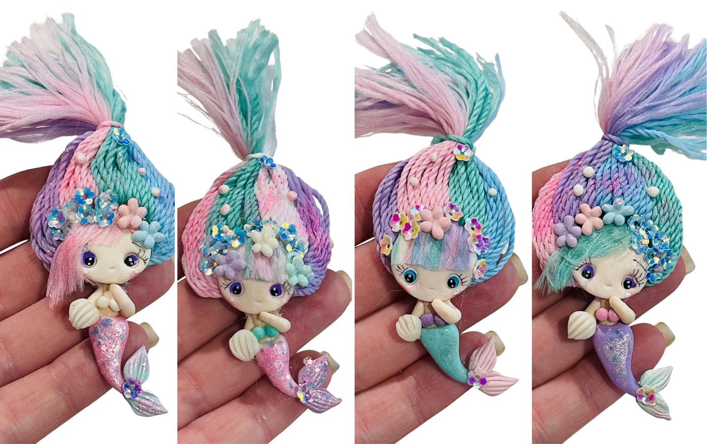 Enchanted Oceanic Mermaid Bow Clays