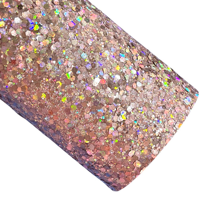 Rose Gold Hologram Super Chunky Glitter