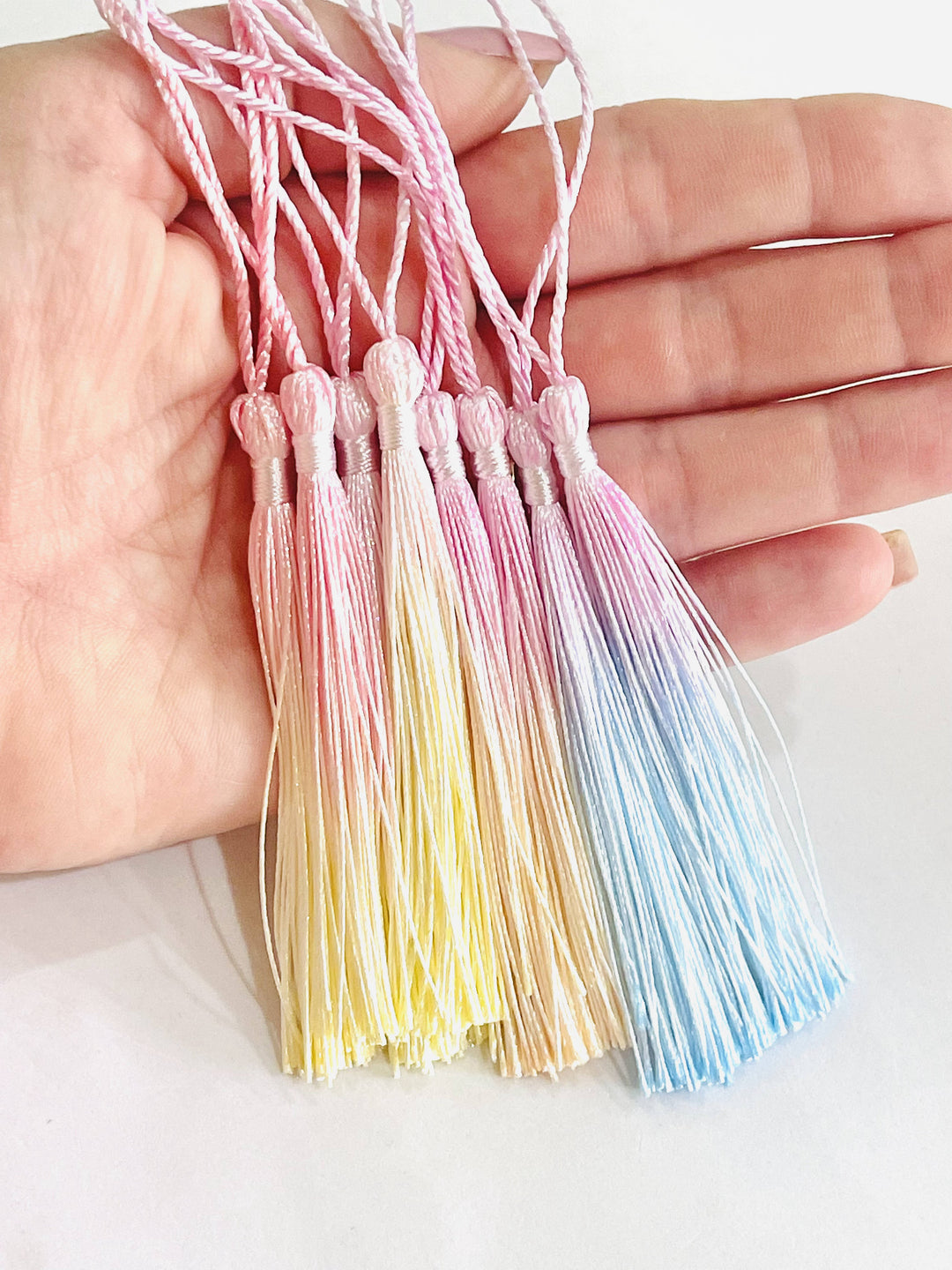 13cm Two Toned Hand Dyed Tassels