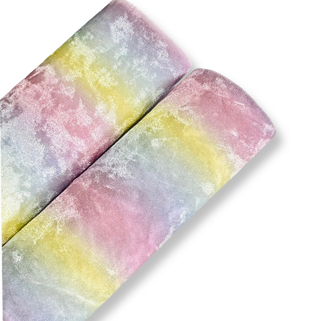 Unicorn Rainbow Crushed Velvet Sheets - great hold for Bows