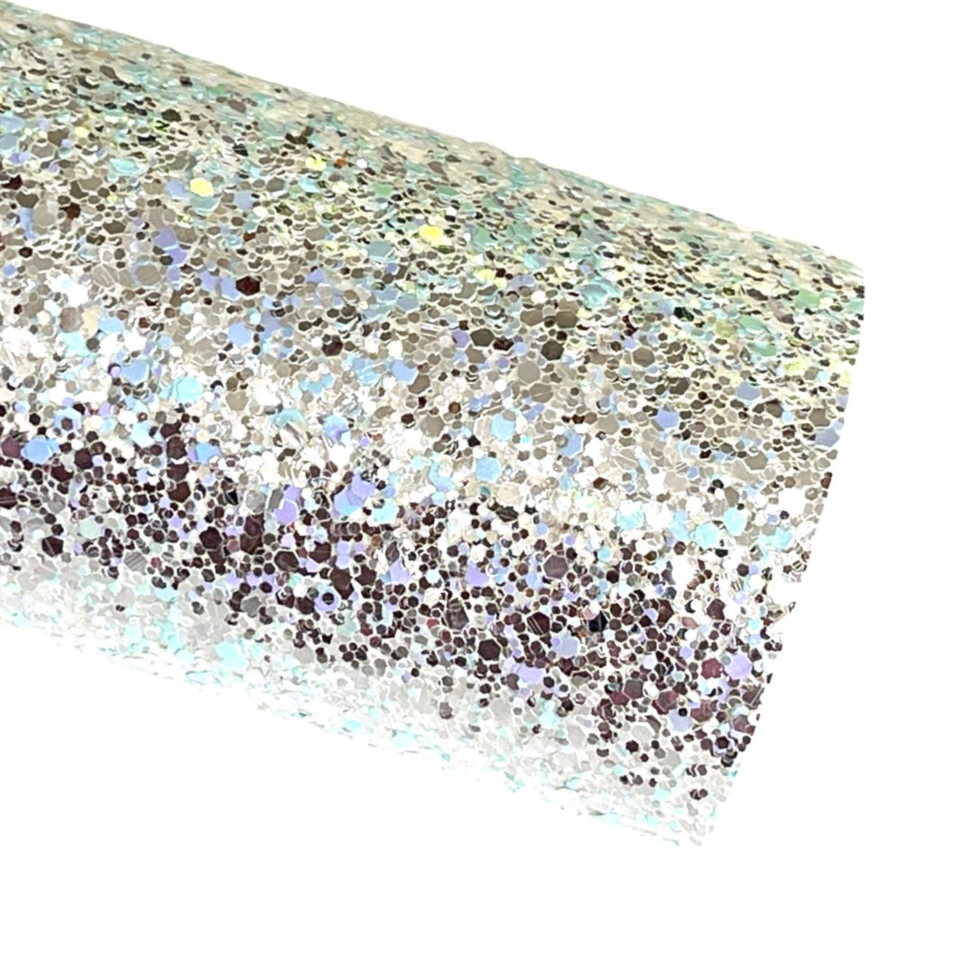 Pastel Charm Silver Chunky Glitter