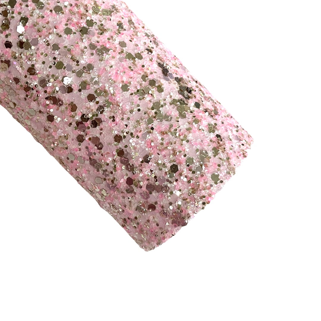 Wishes Light Pink and Rose Gold Chunky Glitter