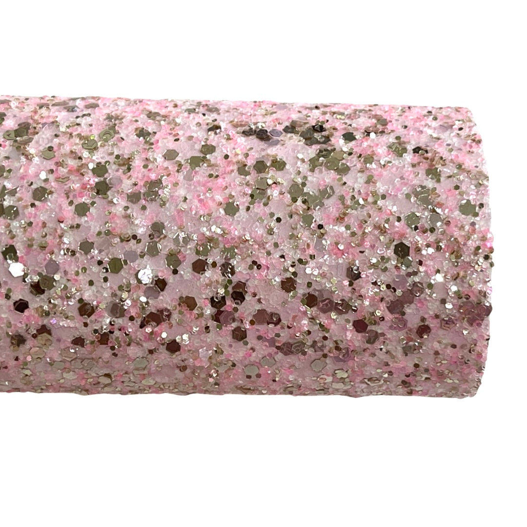 Wishes Light Pink and Rose Gold Chunky Glitter