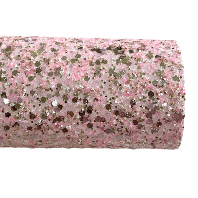 Wishes Light Pink and Rose Gold Chunky Glitter