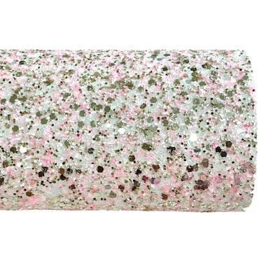 Wishes Whisper White Pink and Rose Gold Chunky Glitter