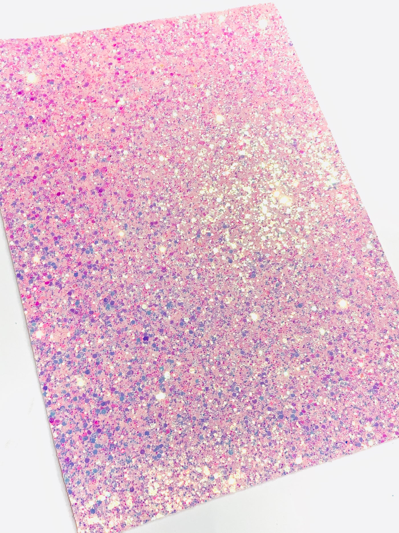Pink Holographic Sequin Chunky Glitter Canvas