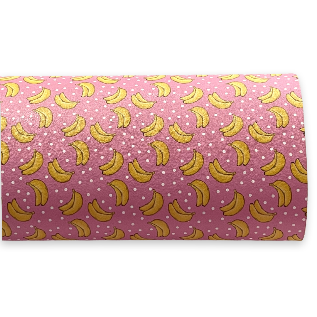 Banana Print Leatherette Sheet