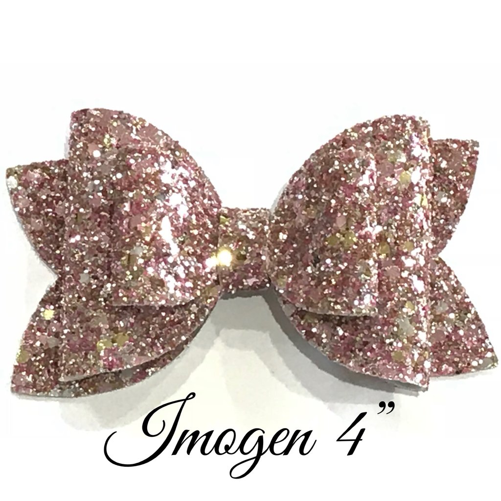 4" Imogen Bow Double Stacker Hairbow Die Sizzix Bigshot Compatible