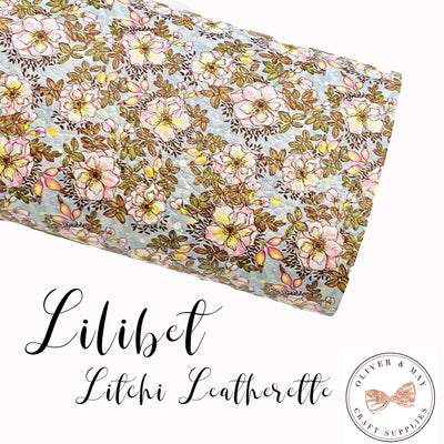 Lilibet Floral Print Faux Leatherette