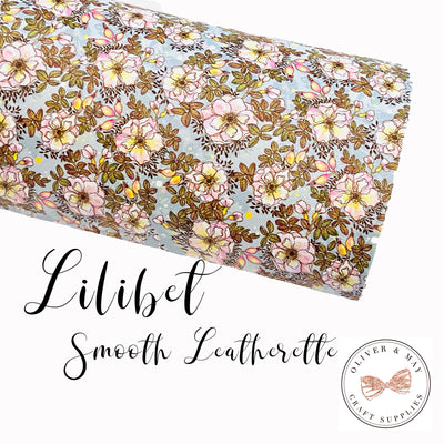 Lilibet Floral Print Faux Leatherette