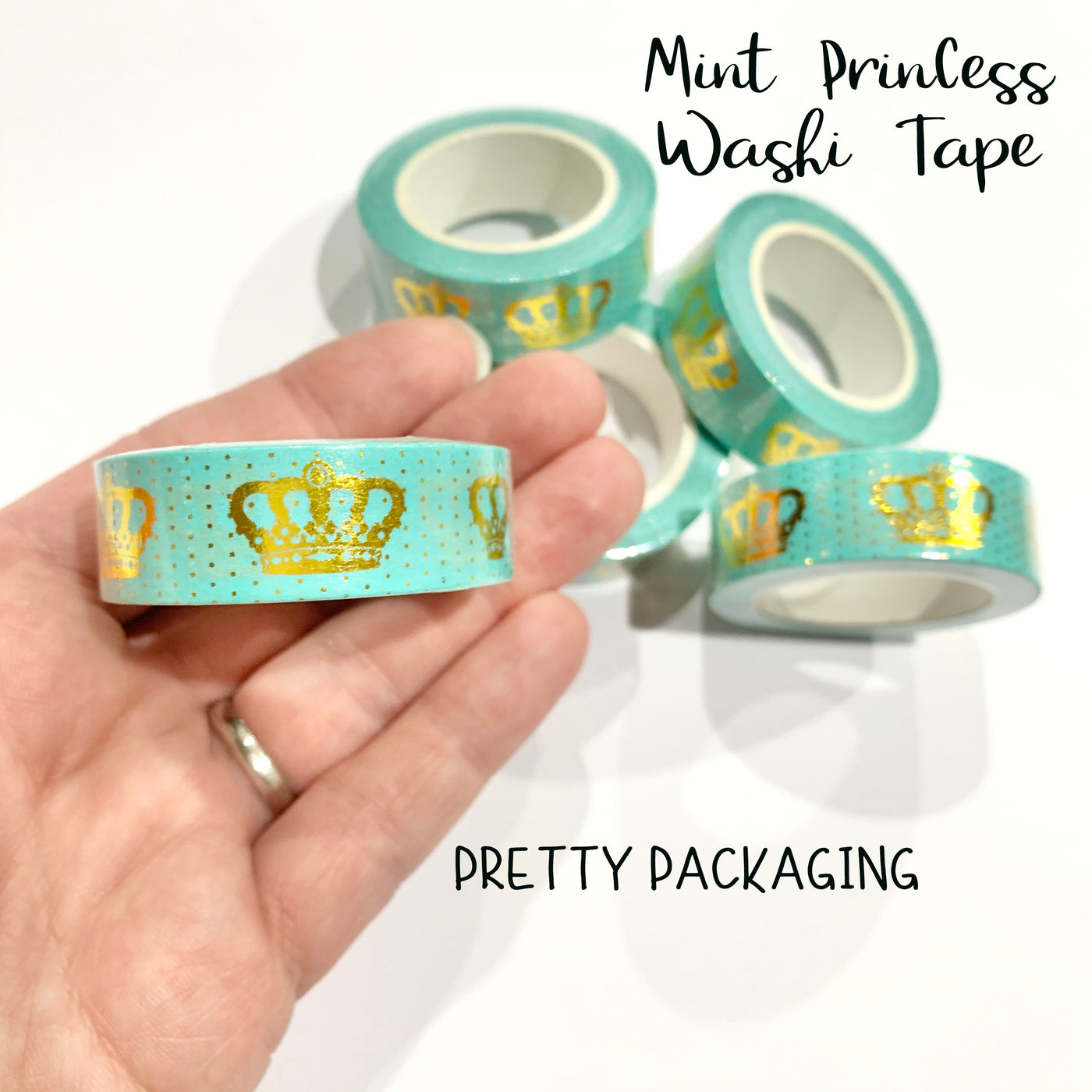 Mint Princess Crown Washi Tape