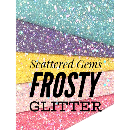 Gemmes dispersées Chunky Frosted Glitter - 5 choix de couleurs