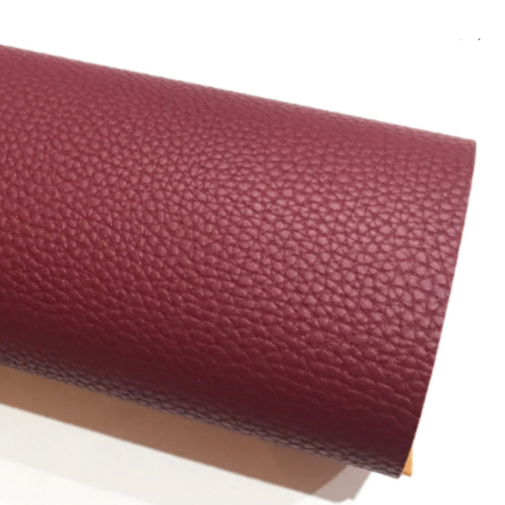 Maroon Faux Leatherette Sheet - 1.0mm Thickness