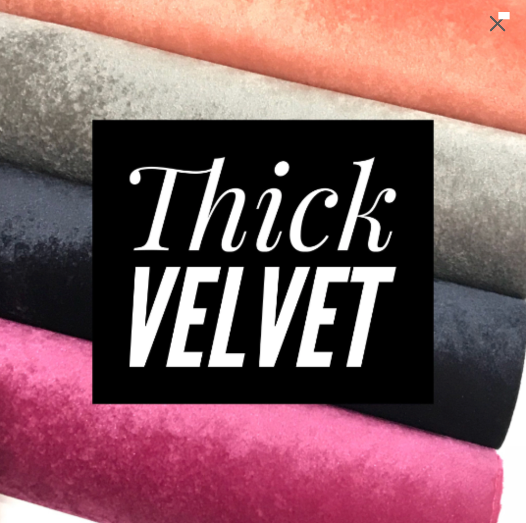 Magenta Velvet Fabric Sheet 0.9mm Sturdy for Bows