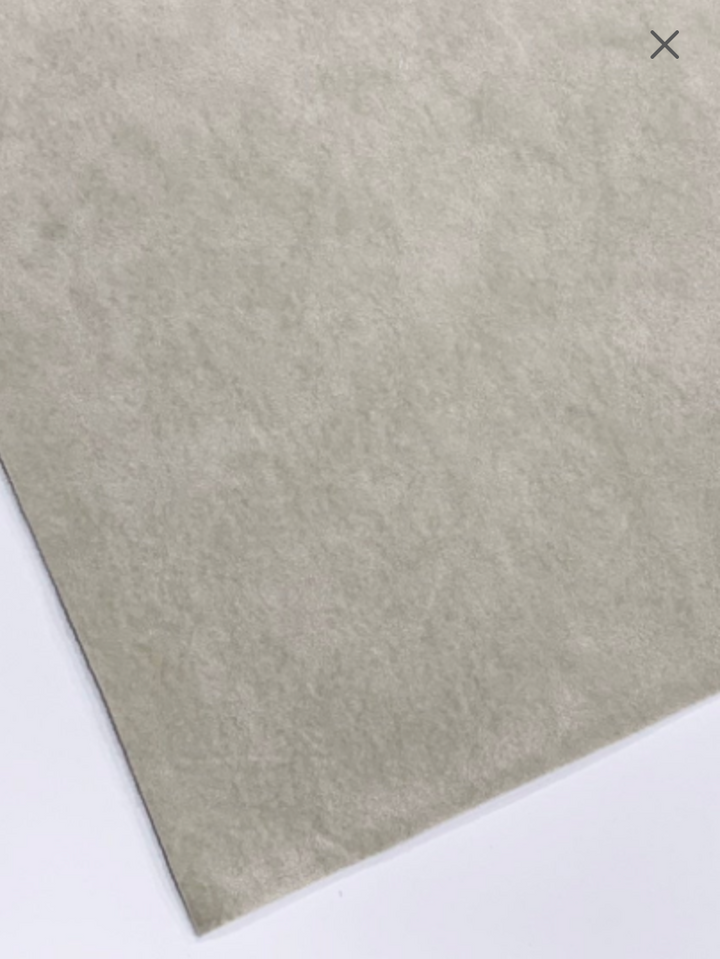 Feuille de tissu velours gris pâle 0,9 mm robuste pour nœuds