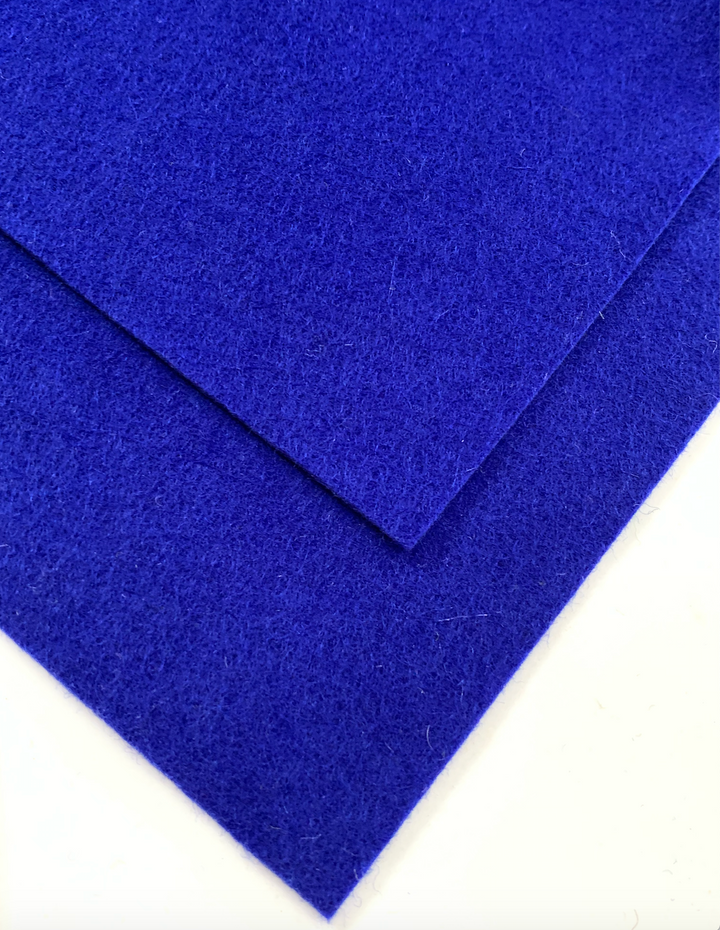 1mm COBOLT BLUE Merino Wool Felt A4 Sheet - No. 60