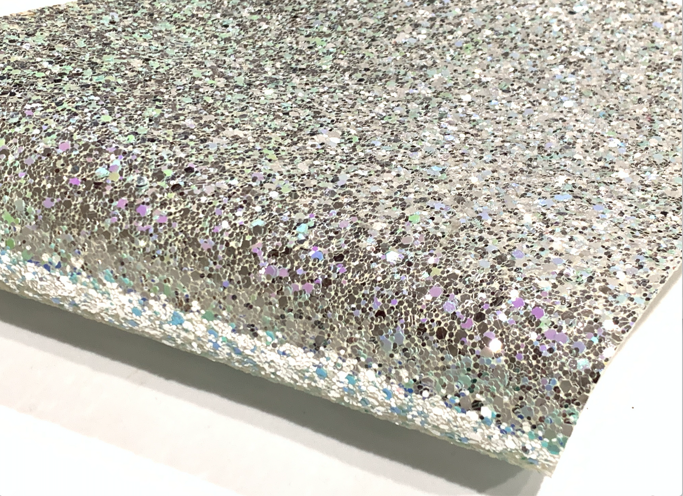 Pastel Charm Silver Chunky Glitter
