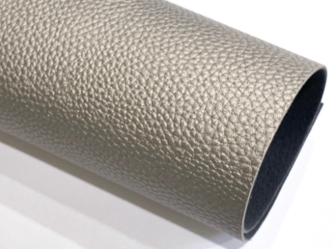 Dark Taupe Grey Pearl Leatherette