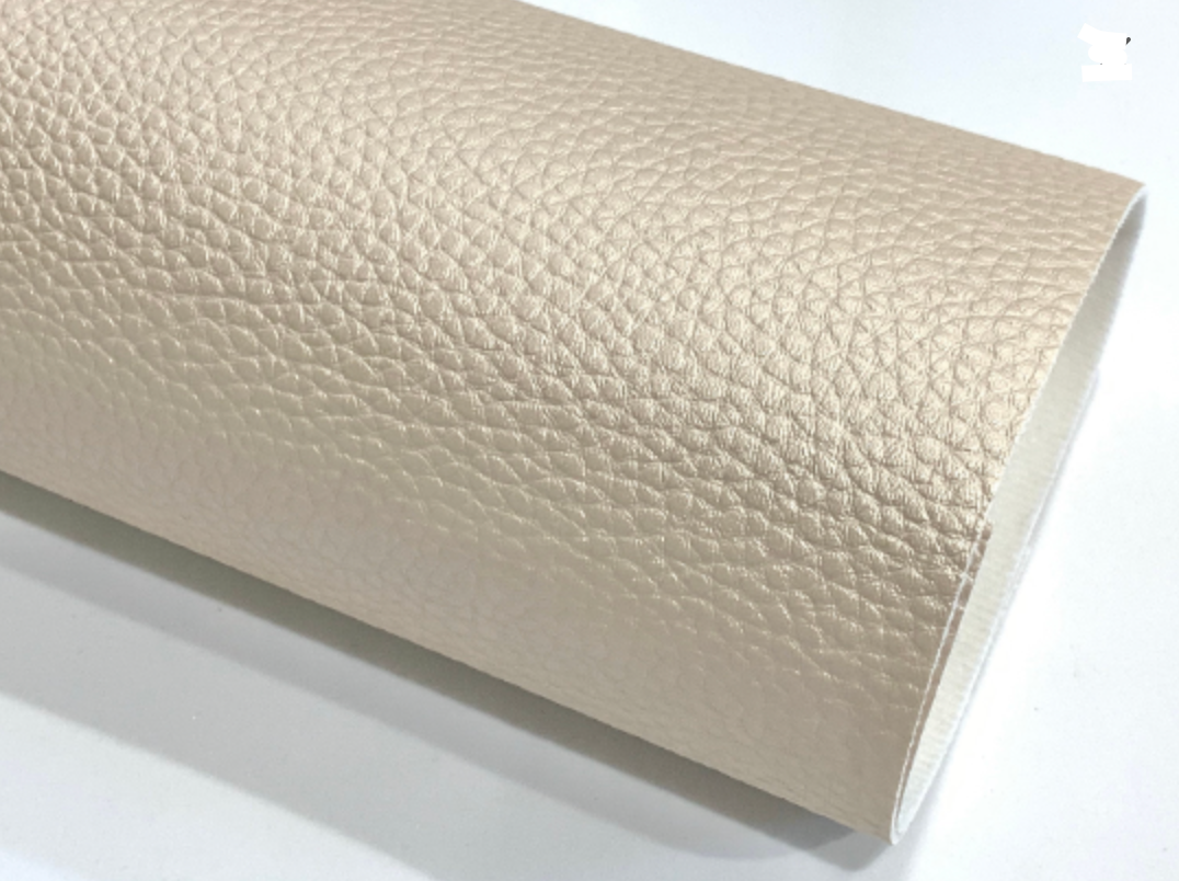 Pearl Cream Leatherette Sheet A4 Size Thick 1.0mm Pearl Cream