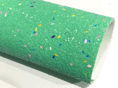 Mint Chunky Glitter Celebration Confetti Canvas