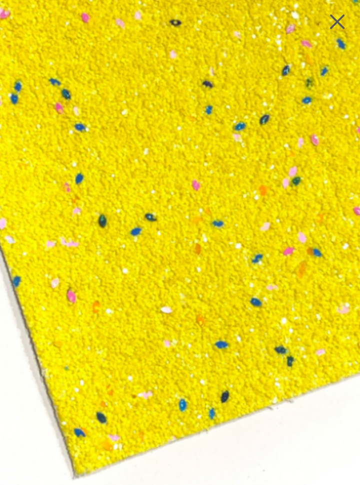 Toile de confettis à paillettes épaisses de célébration jaune vif