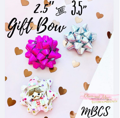 Gift Bow Steel Rule Die in choice of 2 sizes - 2.5" Gift Bow OR 3.5" Gift Bow