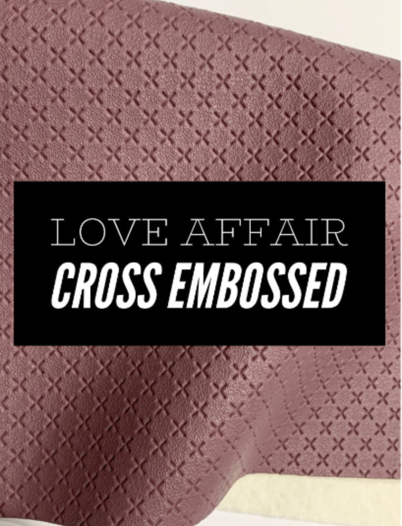 Love Affair Cross Embossed Faux Leatherette