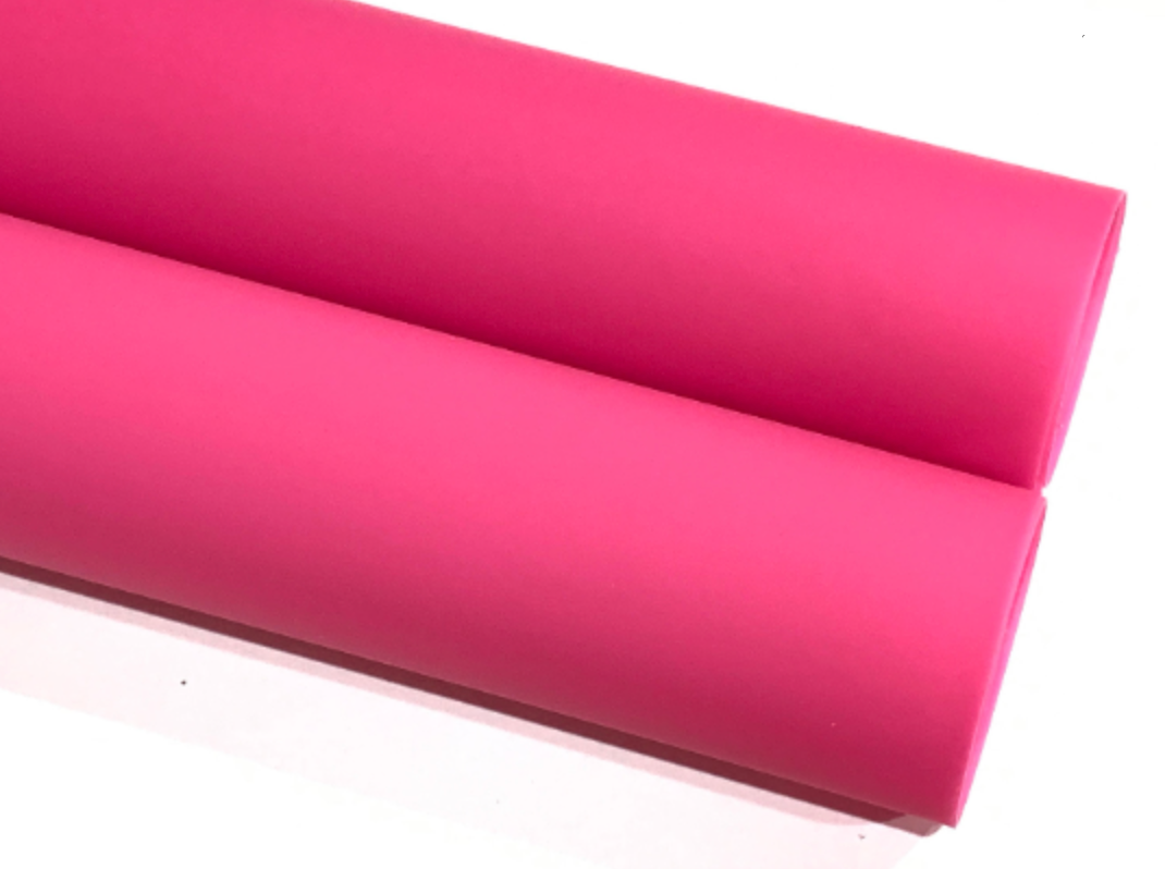 Berry Pink Jelly Soft Touch PVC Fabric A4 Sheets