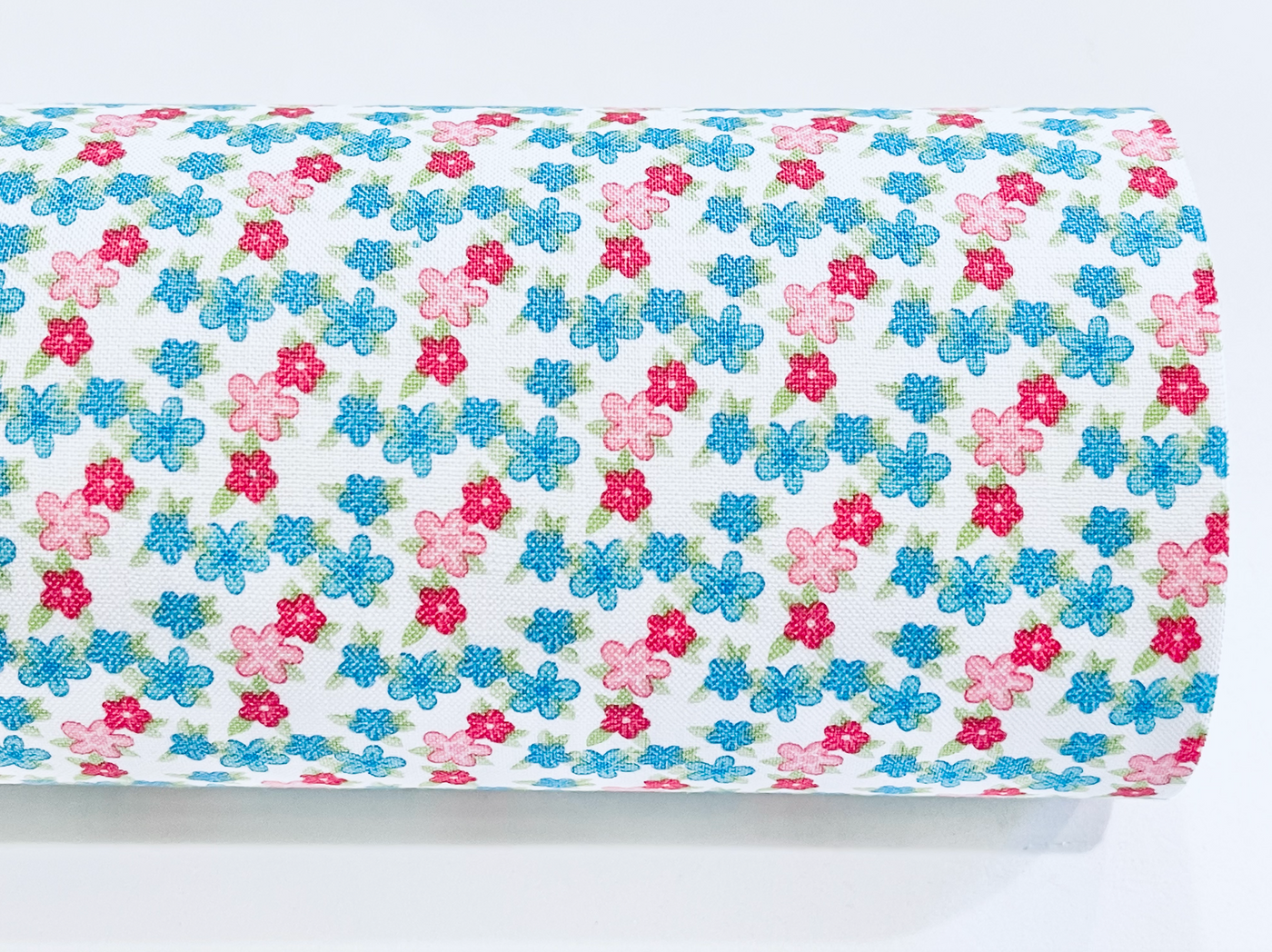 Winifred Rose Fabric Felt - Light Blue Bunny and Coordinating Petite Floral - Limited Stock