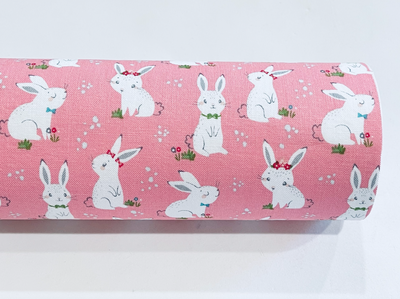Winifred Rose Fabric Felt - Light Blue Bunny and Coordinating Petite Floral - Limited Stock