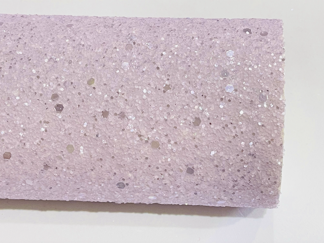 Pale Lavender Frosted Pastel Chunky Glitter with Hexagonal Sequins