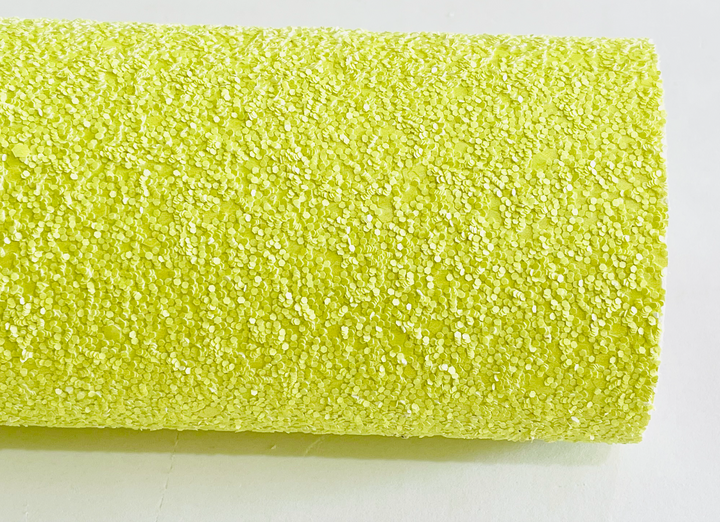 Lime Delight Chunky Glitter Fabric Sheets