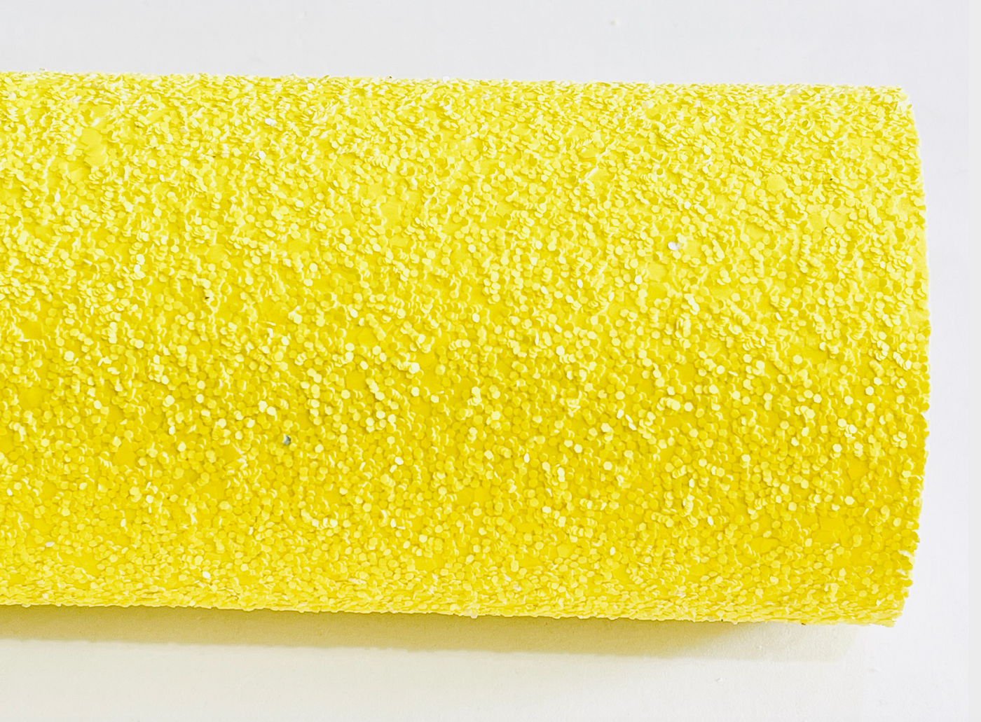 Sunshine Yellow Chunky Glitter Fabric Sheets