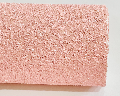 Blush Pink Chunky Glitter Fabric Sheets