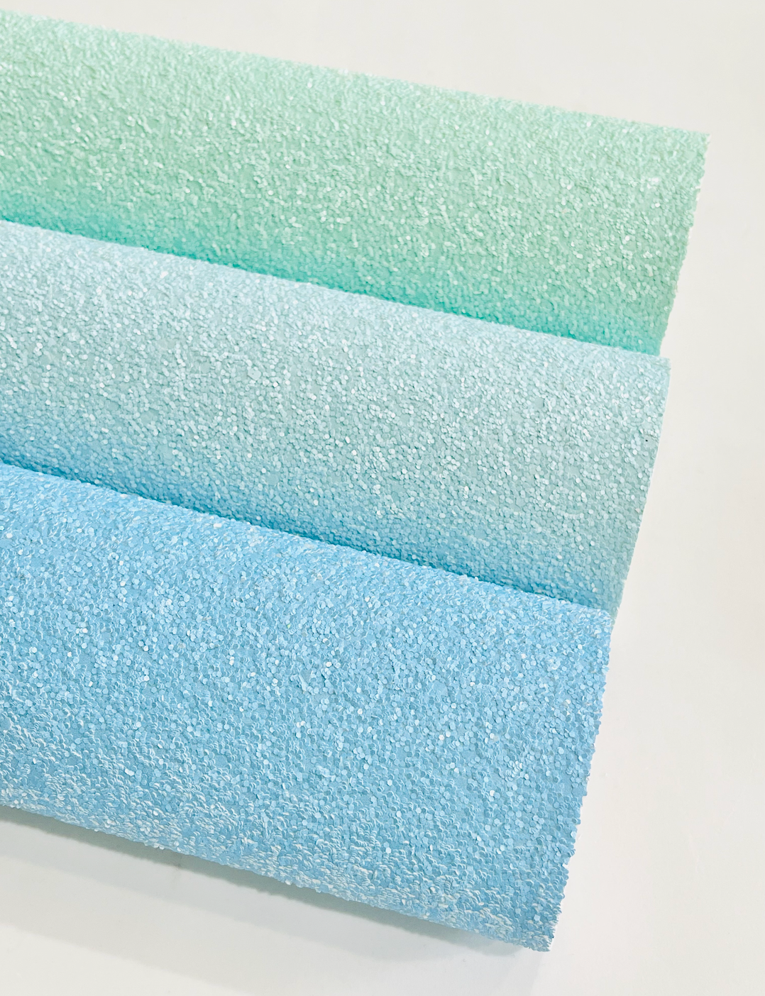 Sky Blue Chunky Glitter Fabric Sheets