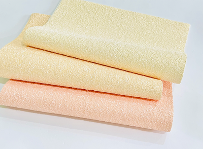 Apricot Blush Chunky Glitter Fabric Sheets