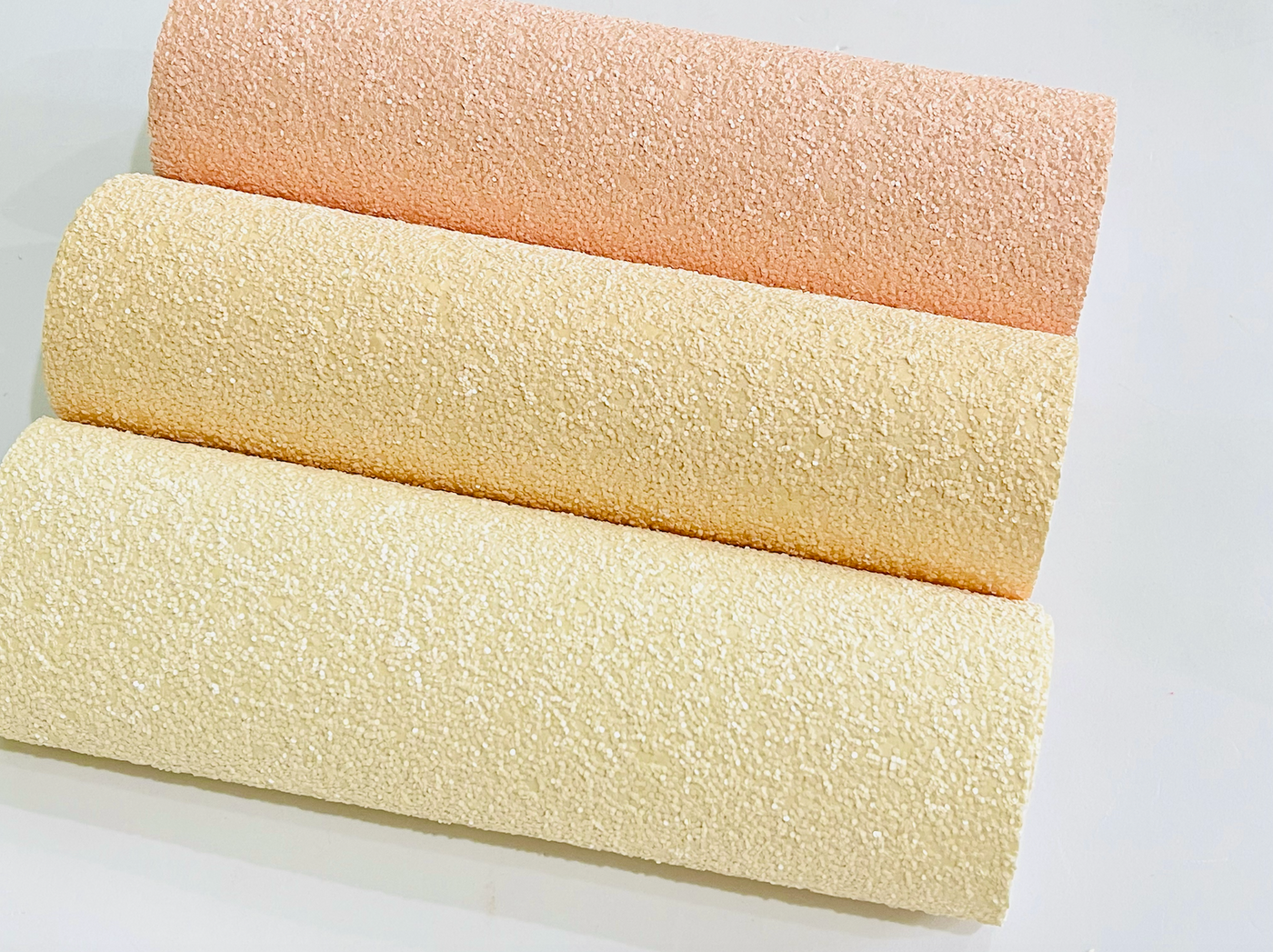 Apricot Blush Chunky Glitter Fabric Sheets