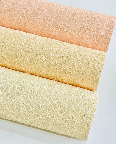 Apricot Blush Chunky Glitter Fabric Sheets