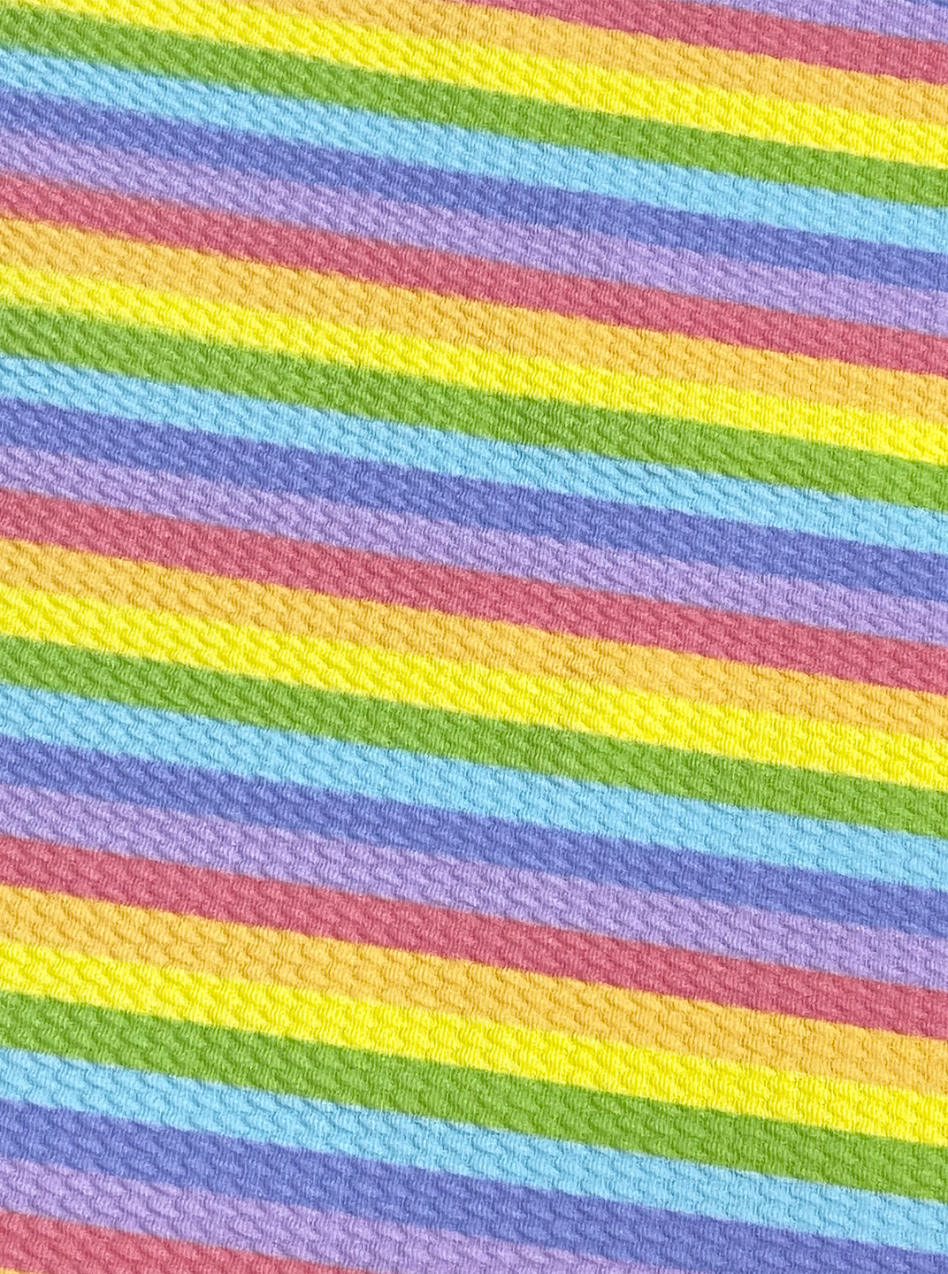Rainbow Striped Liverpool Bullet Fabric - By the Yard or Pre Cut Strips