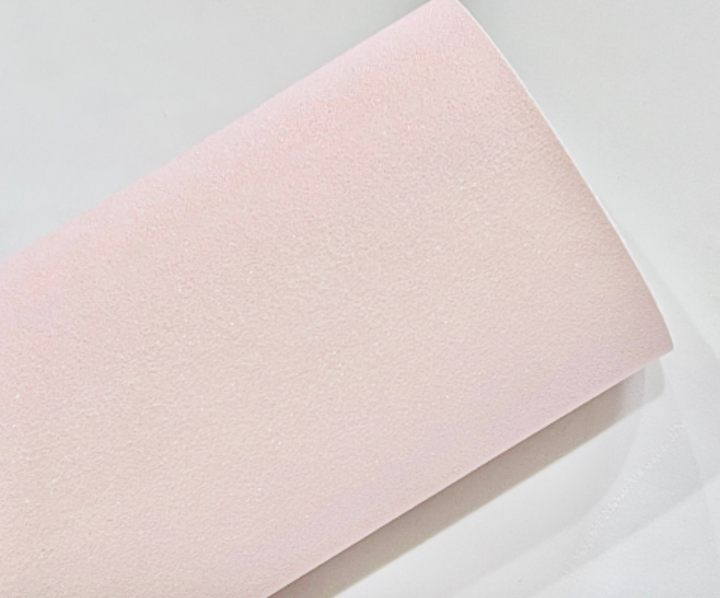 Baby Pink Glitter Suede Fabric