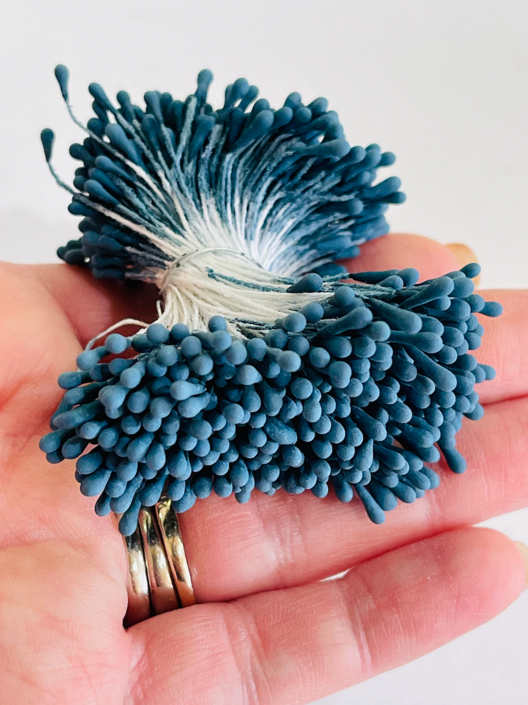 Dusty Blue 1.5mm Artificial Flower Stamens
