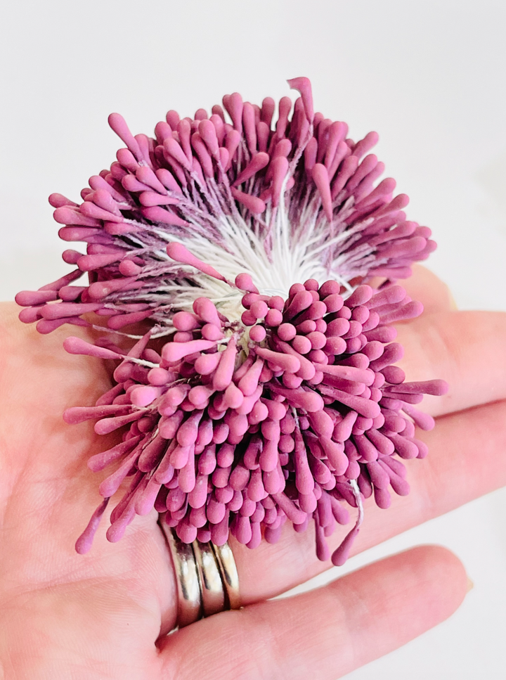 Étamines de fleurs artificielles Dusty Raisin 1,5 mm