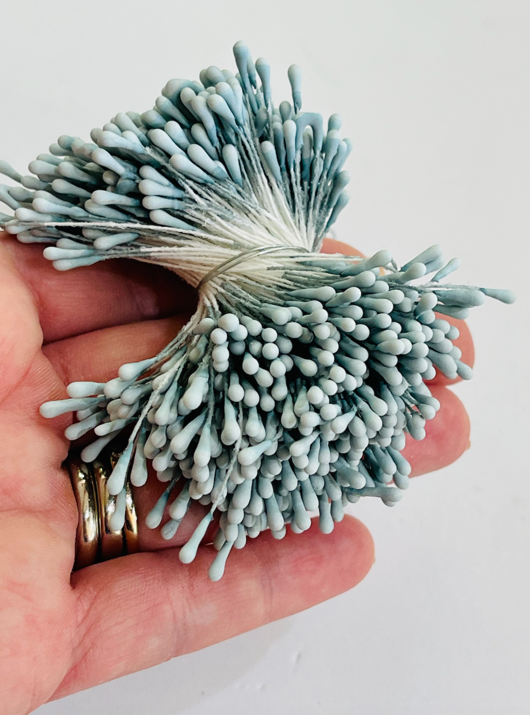 Blue Grey 1.5mm Artificial Flower Stamens