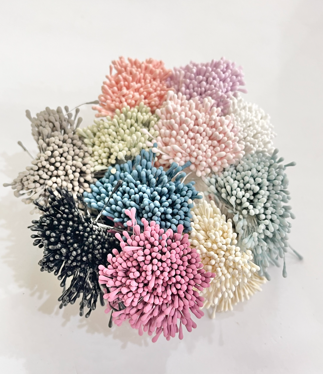 White 1.5mm Artificial Flower Stamens