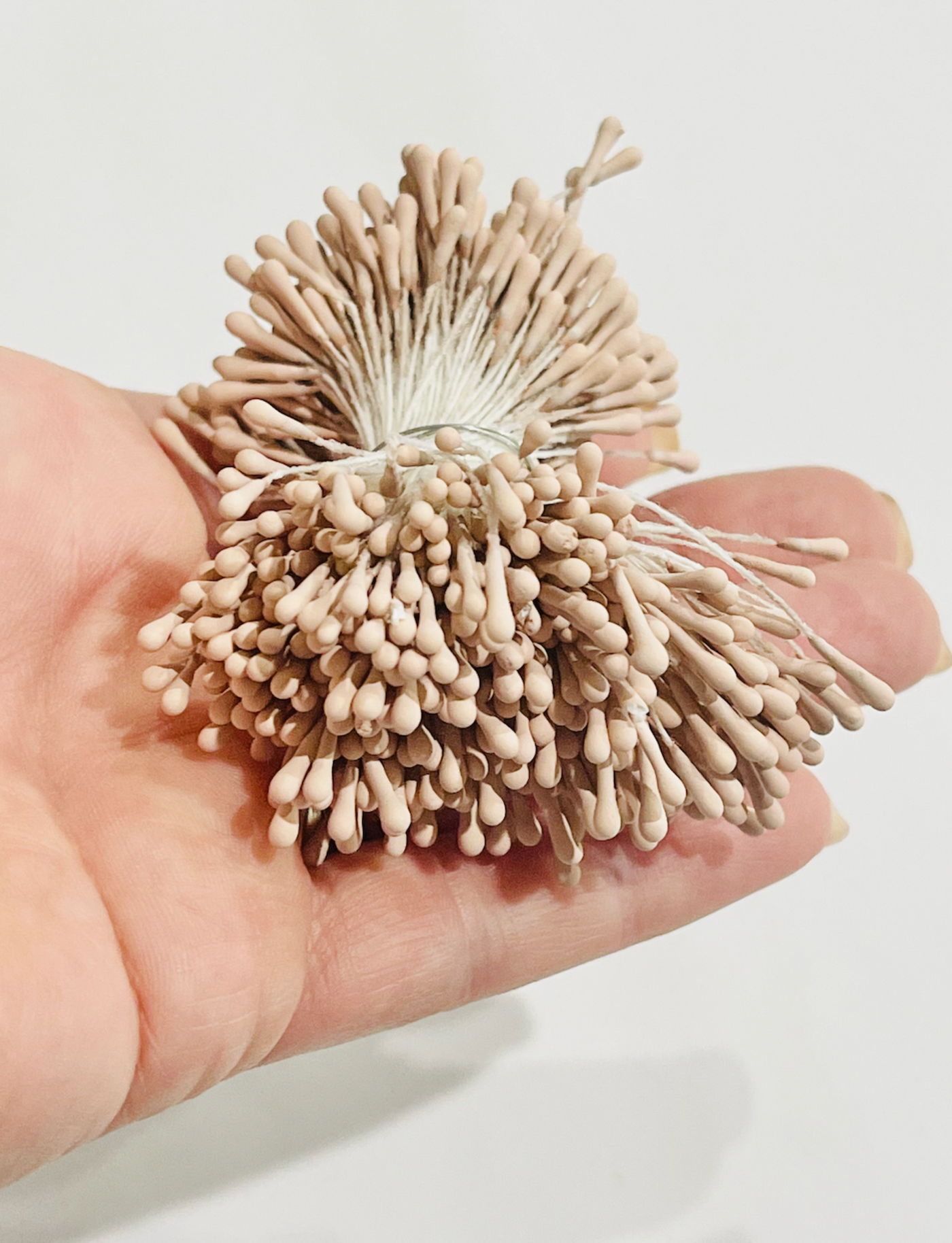 Champagne 1.5mm Artificial Flower Stamens