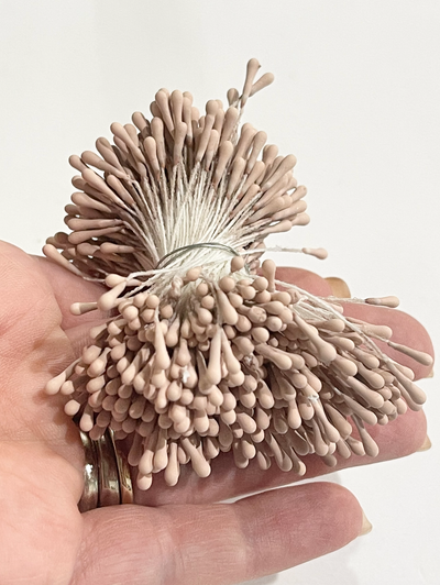 Champagne 1.5mm Artificial Flower Stamens