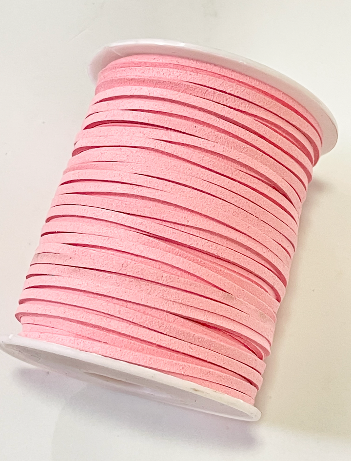 PASTEL Lolly Pink Suede Cord - 5m - Lolly Pink Suede Cord